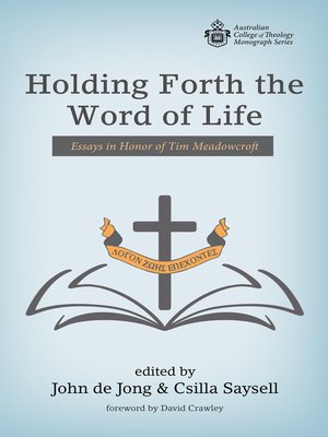 cover image of Holding Forth the Word of Life